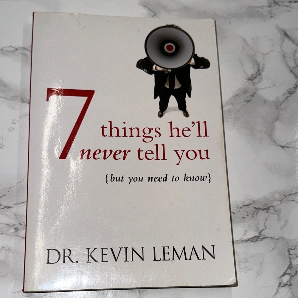 7 Things He'll Never Tell You Book by Dr Kevin Leman